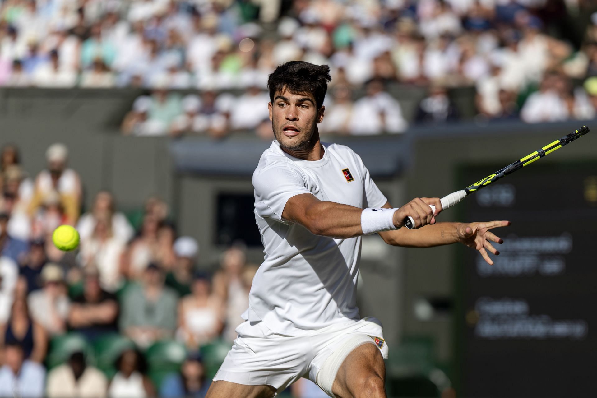 Carlos Alcaraz is the two-time defending champion at this year's Wimbledon. (Source: Getty)